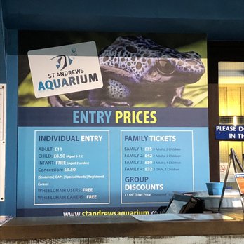 St Andrews Aquarium - Pricing - Aquariums Near Me - Saint Andrews, FIF