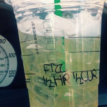 Starbucks - hibiscus/lime Refresher w/fizzy water.When 3rd flavor available, mix all 3.They throw in freeze-dried fruit that comes alive. - Coffee & Tea Near Me - Lake Forest, California Starbucks - hibiscus/lime Refresher w/fizzy water.When 3rd flavor available, mix all 3.They throw in freeze-dried fruit that comes alive. - Coffee & Tea Near Me - Lake Forest, California