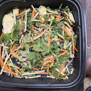 110 Grill - Kale Brussels Salad lacking beets, walnuts, goat cheese and many other ingredients listed on the menu! - New American Near Me - Nashua, New Hampshire