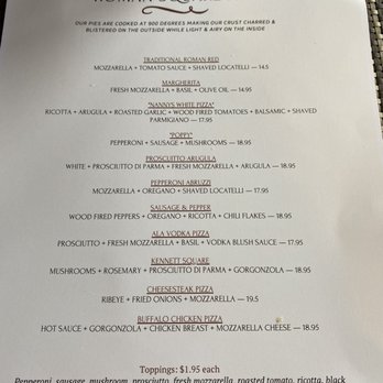 Lariele - Menu - Pizza Near Me - Media, Pennsylvania