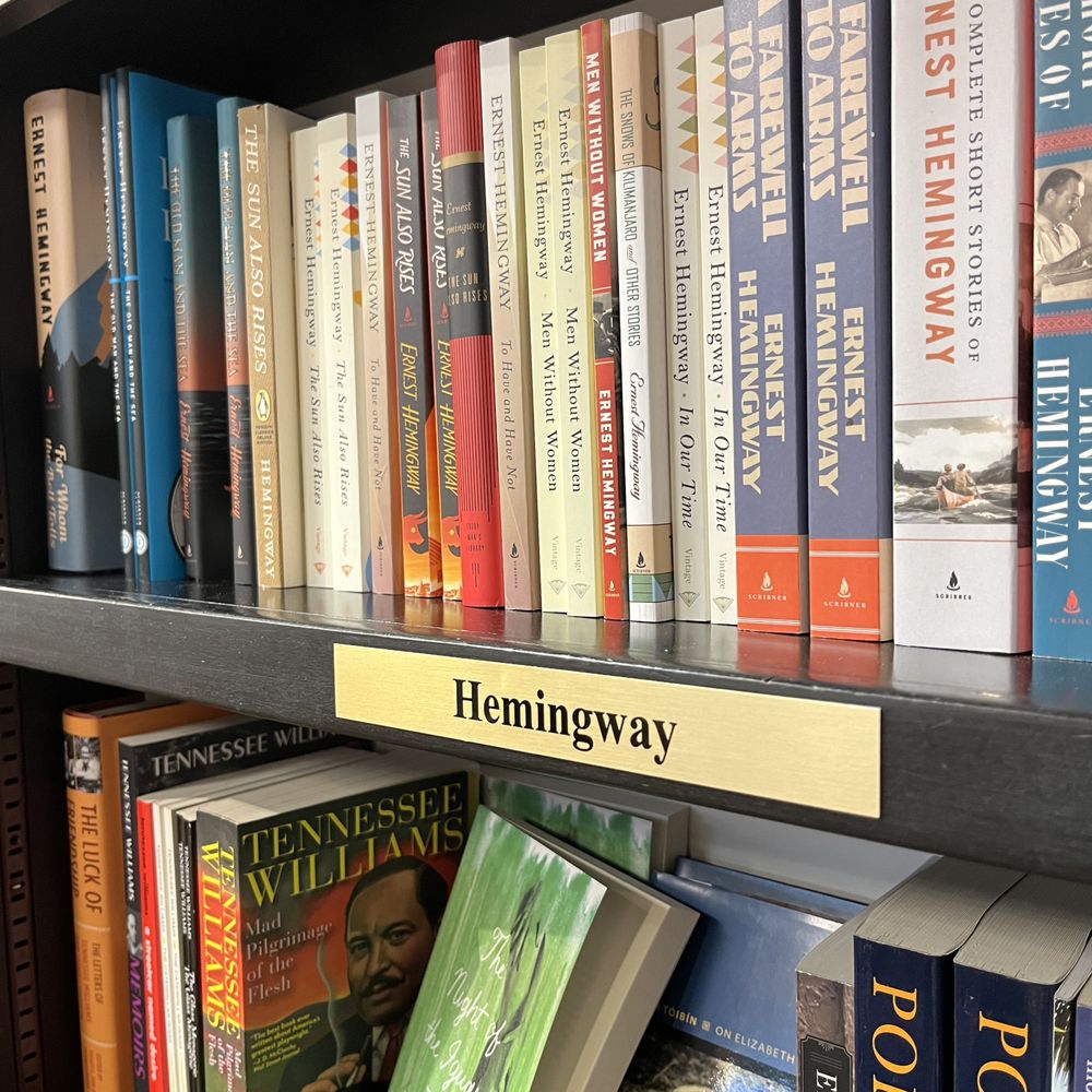 Books & Books - Hemingway section - Art Supplies Near Me - Key West, Florida Books & Books - Hemingway section - Art Supplies Near Me - Key West, Florida