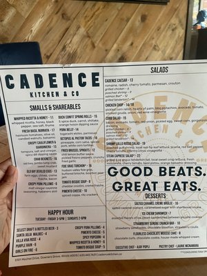 Menu photo 2 Cadence Kitchen Downers Grove, IL