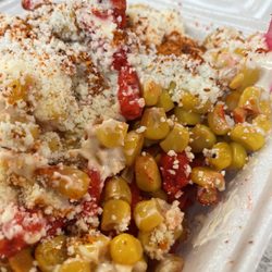 Hot Cheetos and corn