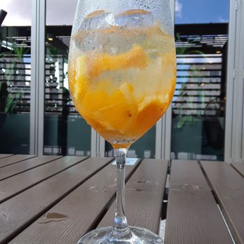 Earls Kitchen + Bar - White Sangria (took a huge sip before i snapped the pic) - New American Near Me - Miami, Florida Earls Kitchen + Bar - White Sangria (took a huge sip before i snapped the pic) - New American Near Me - Miami, Florida