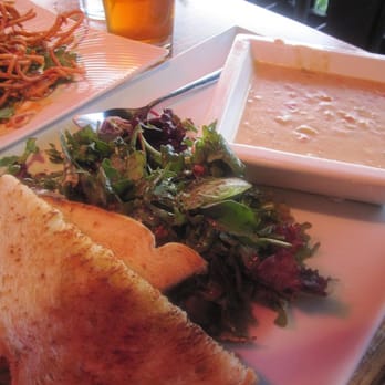 Public House Temecula - potato soup with grilled cheese and side of logan salad - New American Near Me - Temecula, California Public House Temecula - potato soup with grilled cheese and side of logan salad - New American Near Me - Temecula, California