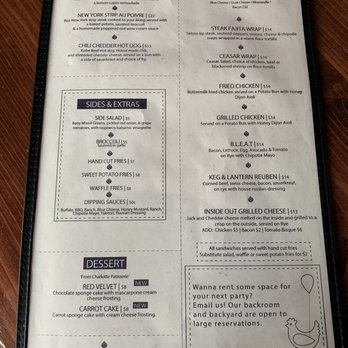 Keg & Lantern - Menu - Pubs Near Me - Brooklyn, New York