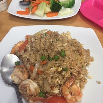 Orchid Thai - The rice is stacked but it fills up the whole plate - Thai Near Me - Baldwin Park, California