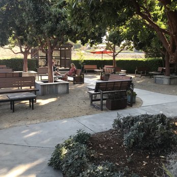 Kynsi Winery - Tasting Patio-Terrace: wonderful spot to relax and enjoy Kynsi's wines. - Wineries Near Me - Arroyo Grande, California