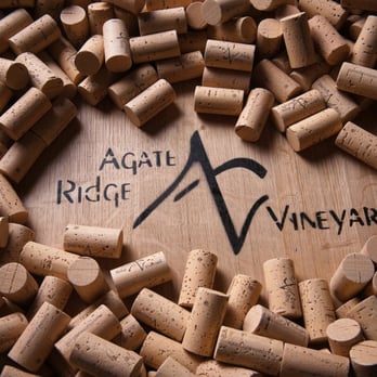 Agate Ridge Vineyard - wine corks arranged in a circle - Wineries Near Me - Eagle Point, Oregon Agate Ridge Vineyard - wine corks arranged in a circle - Wineries Near Me - Eagle Point, Oregon