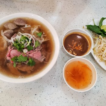 Thai Son Restaurant - House special beef rice noodle soup (L) - Vietnamese Near Me - Richmond, British Columbia