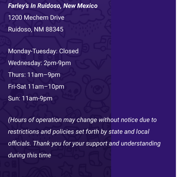 Farley's Food Fun & Pub - Sports Bars Near Me - Ruidoso, New Mexico Farley's Food Fun & Pub - Sports Bars Near Me - Ruidoso, New Mexico