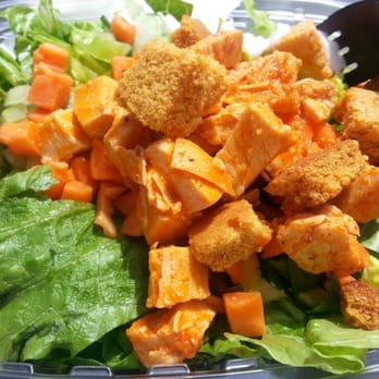 Croutons - Buffalo chicken salad - Sandwiches Near Me - Irvine, California Croutons - Buffalo chicken salad - Sandwiches Near Me - Irvine, California
