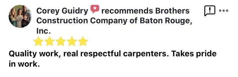 Slide of Brothers Construction Company of Baton Rouge