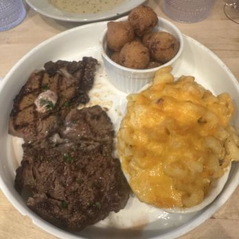 Crab Cab - Ribeye, Mac and cheese, hush puppies - Seafood Near Me - Alexandria, Virginia Crab Cab - Ribeye, Mac and cheese, hush puppies - Seafood Near Me - Alexandria, Virginia