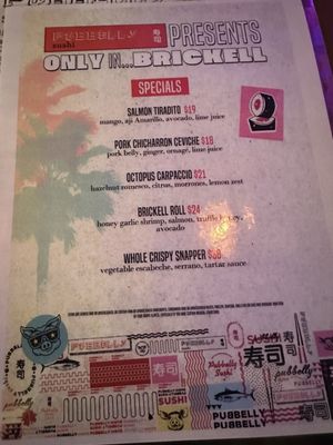 Menu photo 1 Pubbelly Sushi Brickell Miami, FL Menu photo 1 Pubbelly Sushi Brickell Miami, FL