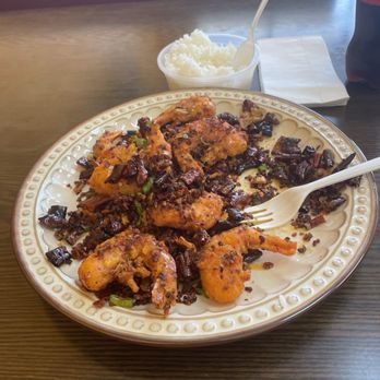 Yummy China - Crispy Shrimp w. crushed chili - Chinese Near Me - Edmond, Oklahoma Yummy China - Crispy Shrimp w. crushed chili - Chinese Near Me - Edmond, Oklahoma