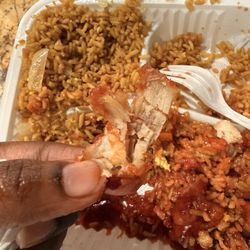 Panda Cafe - D12. Orange Chicken dry meat