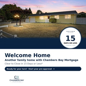 Chambers Bay Mortgage - Mortgage Brokers Near Me - Steilacoom, Washington Chambers Bay Mortgage - Mortgage Brokers Near Me - Steilacoom, Washington