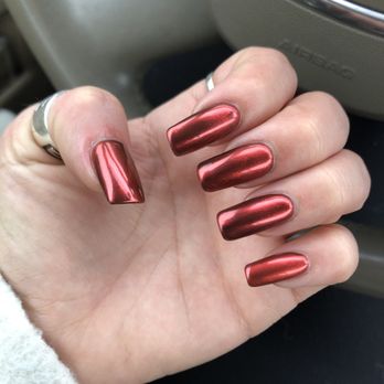 PB Timeless Nails - Red chrome - Nail Salons Near Me - San Diego, California