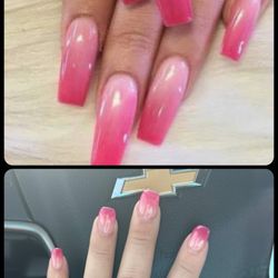 Lifestyle Nails & Day Spa - Inspo pic on top, my nails on the bottom.
