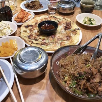 PERILLA korean fare - Pancake; japchae - Korean Near Me - Chicago, Illinois PERILLA korean fare - Pancake; japchae - Korean Near Me - Chicago, Illinois