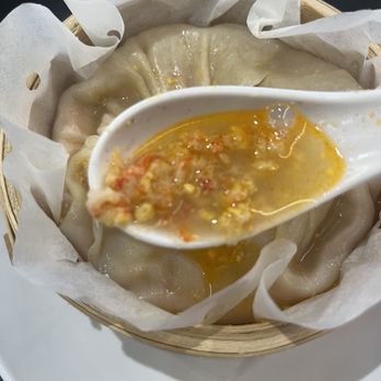 Jiangnan Handmade Dim Sum - Steamed Soup Dumpling with crab roe - Dim Sum Near Me - Toronto, Ontario