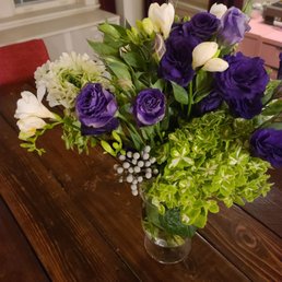 A beautiful bouquet Anthony made for me after I picked out some favorites and described the style I wanted.