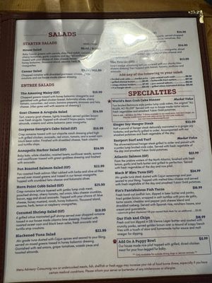 Menu photo 5 Boatyard Bar & Grill Annapolis, MD