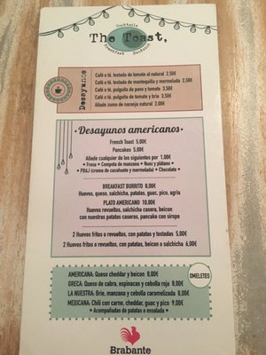 Menu photo 4 The Toast Madrid, M Menu photo 4 The Toast Madrid, M
