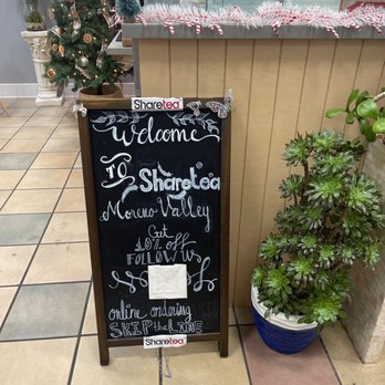 Sharetea - Chalk board - Bubble Tea Near Me - Moreno Valley, California Sharetea - Chalk board - Bubble Tea Near Me - Moreno Valley, California