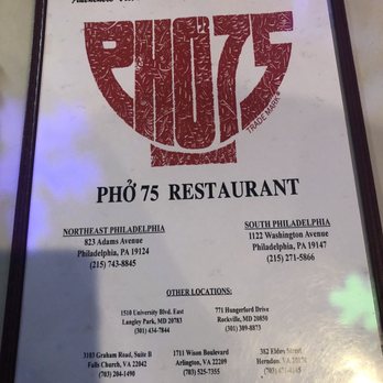 Pho 75 - Vietnamese Near Me - Philadelphia, Pennsylvania