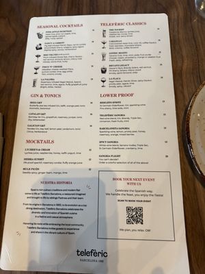 Menu photo 8 Telefèric Barcelona Roseville, CA