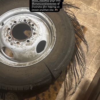American Tire Depot - Our blowout tire, which was replaced. - Tires Near Me - Vista, California
