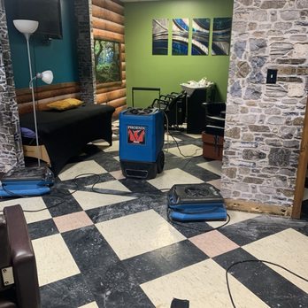 Mid-South Restoration Services - Fans installed to dry out floor. - Damage Restoration Near Me Mid-South Restoration Services - Fans installed to dry out floor. - Damage Restoration Near Me