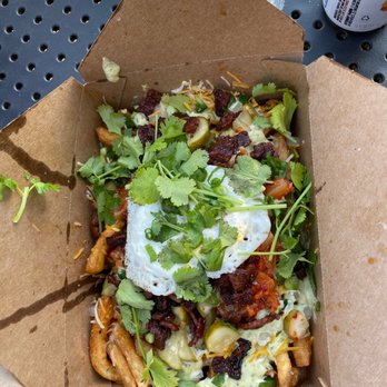 Lone Wolf Banh Mi - Kimchi Fries, candy bacon, Easy Egg* - Vietnamese Near Me - Tulsa, Oklahoma