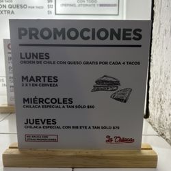 La Chilaca - Daily specials