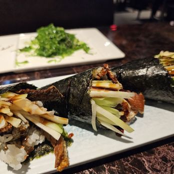 Sakura - Salmon skin hand roll - Sushi Bars Near Me - Mililani, Hawaii Sakura - Salmon skin hand roll - Sushi Bars Near Me - Mililani, Hawaii