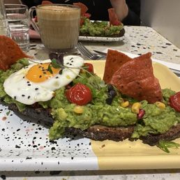 Avocado Toast with fried egg