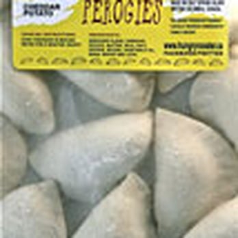 Hungry Rooster Kitchen - Frozen Perogies available all over the island:beef+pork; cheddar + potato; potato+cottage+dill; mushroom+sauerkraut;spinach+feta+pot+garlic - Gluten-Free Near Me - Nanaimo, British Columbia