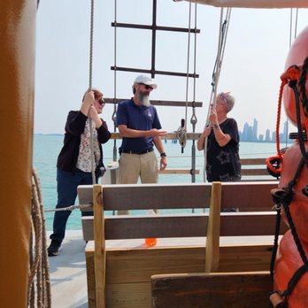 Tall Ship Windy - This is called arm day at gym - Boating Near Me - Chicago, Illinois