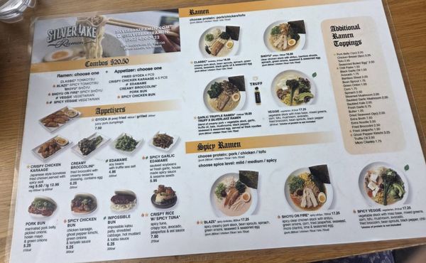 Menu photo 2 Silverlake Ramen Long Beach, CA Menu photo 2 Silverlake Ramen Long Beach, CA