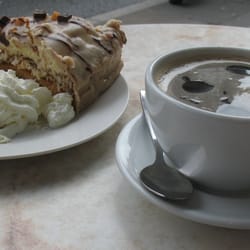Luigi's - Luigi's Cafe, Abergavenny, good strong coffee, nice cake