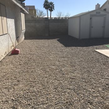 Manuel Tree Service - New rock. 1300sq ft done in 4.5 hours. - Tree Services Near Me