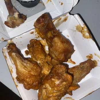 Buffalo Wild Wings - Definitely could've been more saucy in my opinion. I love mine spicy and my mouth is not burning. Wish I would've notice. - American Near Me - Norman, Oklahoma