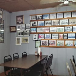 Big Al's of Shiloh - In side and the wall that tells the story of the place