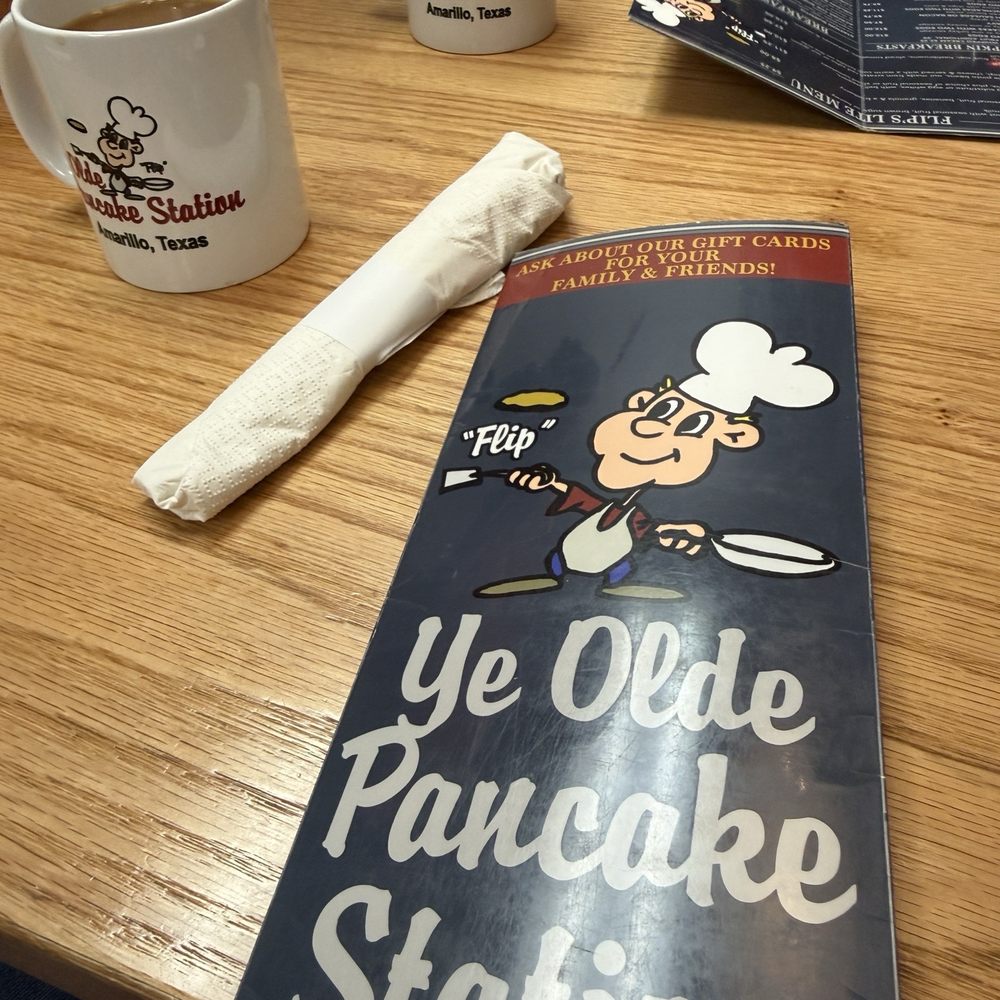 Ye Olde Pancake Station - Cute menu - Breakfast & Brunch Near Me - Amarillo, Texas