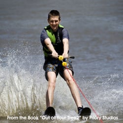 Cotswold Water Park - Rob Lee from the book of hobbies titled Out of Your Tree 2 by Priory Studios, Dublin, for The Irish Cancer Society.
