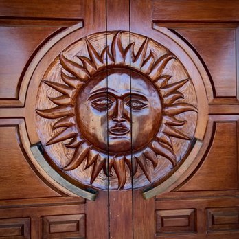 Matt's El Rancho - Carved wooden entrance doors - Mexican Near Me - Austin, Texas Matt's El Rancho - Carved wooden entrance doors - Mexican Near Me - Austin, Texas