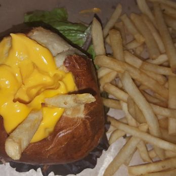 Clinton Hall Bronx - Look at all that cheese!  Instagram - @younghungrybrokenyc - Beer Gardens Near Me - Bronx, New York