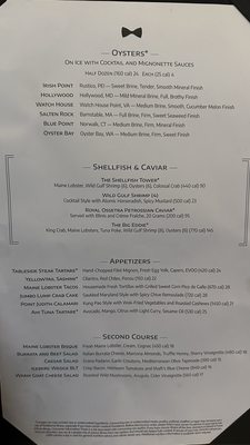 Menu photo 6 Eddie V's Prime Seafood Newport Beach, CA